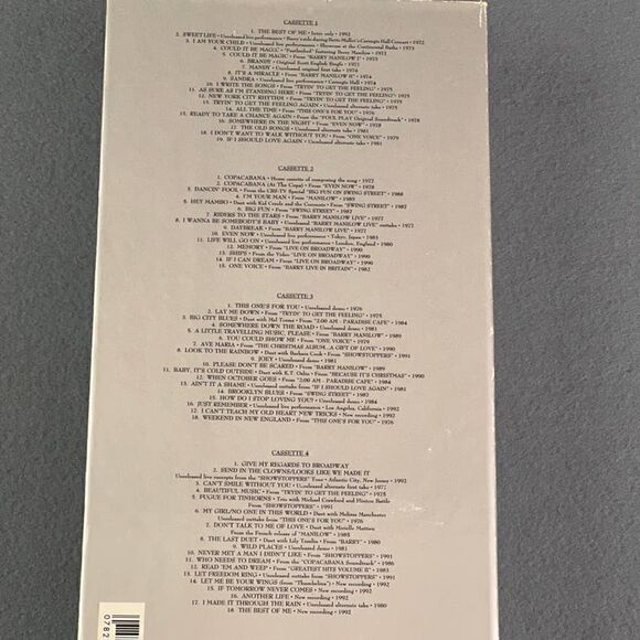 Barry Manilow Complete Collection and Then Some 4 Audio Cassette Tapes 1 VHS - Picture 5 of 12